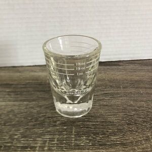 Vtg 1950s Libbey Glass Clear Shot Glass